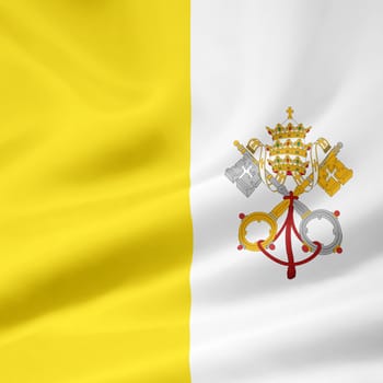 High resolution flag of the Vatican State