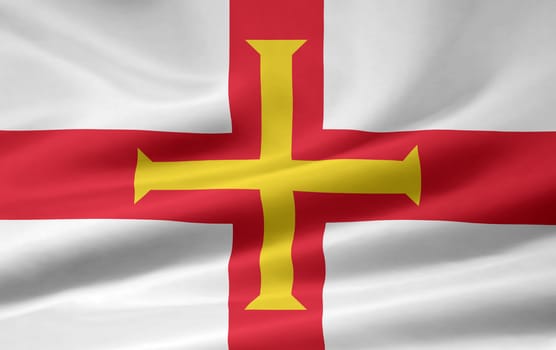 High resolution flag of Guernsey
