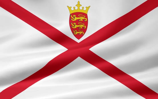 High resolution flag of Jersey