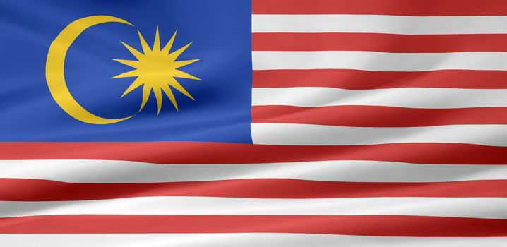 High resolution flag of Malaysia