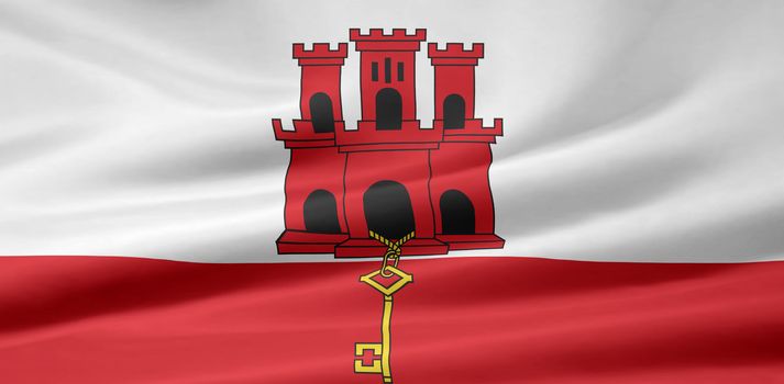 High resolution flag of Gibraltar