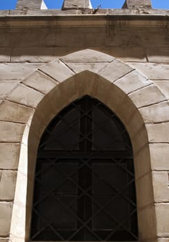 Medieval window in the old city of Mdina in Malta