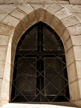 Medieval window in the old city of Mdina in Malta