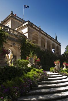 The medieval Presidential Palace in San Anton Gardens in Malta