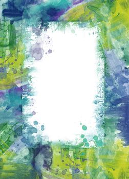 Paper impregnated with different paints