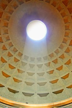 Pantheon with sunlight