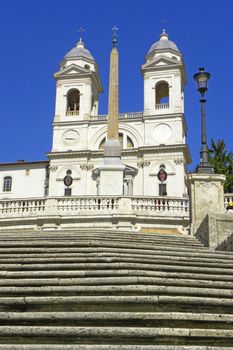 The Spanish Steps in Rome Italy