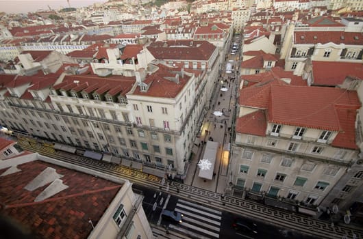 View of Lisbon's downtown