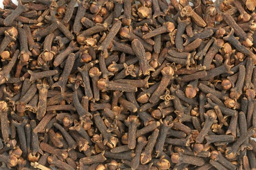 top view of cloves in natural light