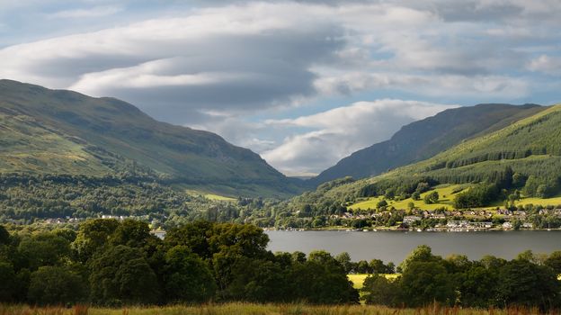 Loch Earn is a smaller loch, about six and a half miles long, partly in Stirling and partly in Perth and Kinross, Scotland.