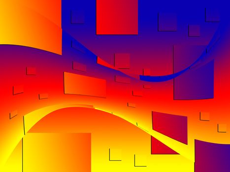 Abstract colour background with a warp applied to it.