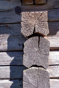 Logs - one of the oldest building materials