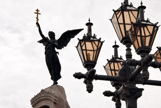 Old monument near the lantern