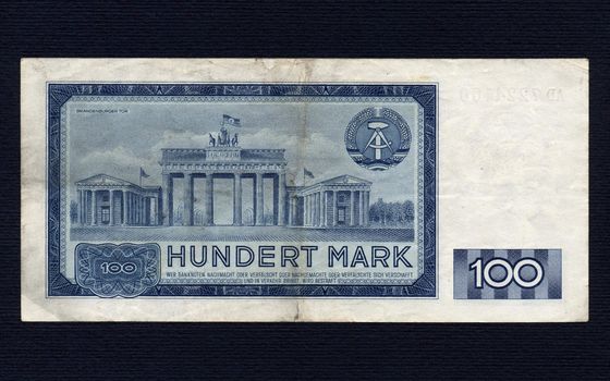 100 Mark banknote from the DDR (East Germany) - Note: no more in use since german reunification in 1990