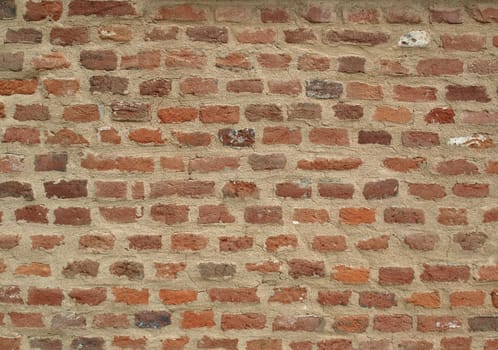 Detail of a brick wall useful as a background