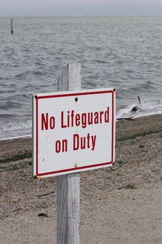 Lifeguard Sign