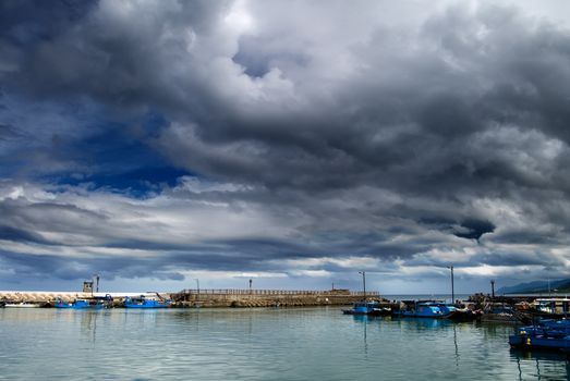 It is a bay before storm coming.