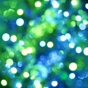 Defocused light dots background