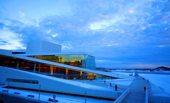 The Oslo Opera House is the home of The Norwegian National Opera and Ballet. It is the largest cultural building in Norway since 1300. Taken March 14, 2011 in Oslo, Norway