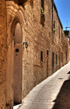 Medieval home in the city of Mdina in Malta