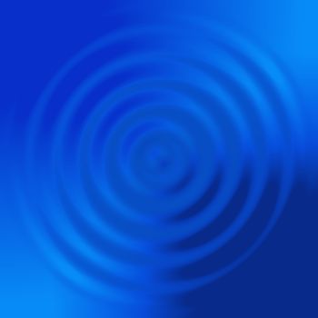 abstract blue concentric circles like water spiral