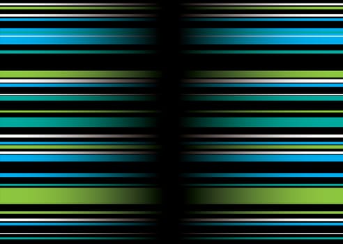 Green and blue abstract background with ribbon effect