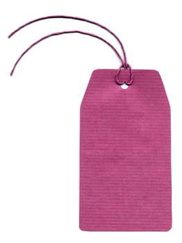 Price tag or address label with string