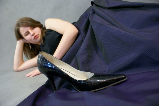 Young girl in Photo studio