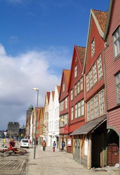 houses at bryggen Bergen