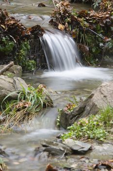 an image of a beautifull river in autumn