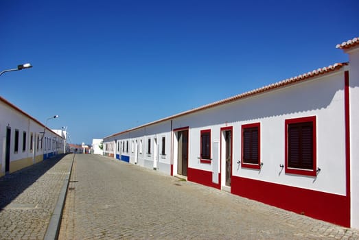 Traditional street in Alentejo.