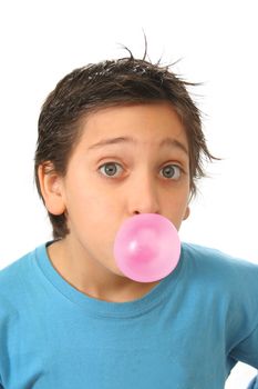 Bubble gum boy portrait with fun expressions. Look at my galery for more pictures of this model