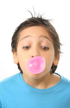 Bubble gum boy portrait with fun expressions. Look at my galery for more pictures of this model