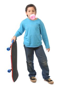Bubble gum boy holding a skate. Look at my galery for more pictures of this model