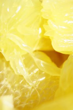 close-up of a pomelo