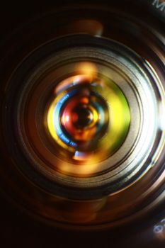 camera lens close-up