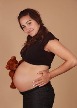 portrait of a beautiful pregnant woman