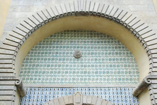 ancient architecture detail on a old palace