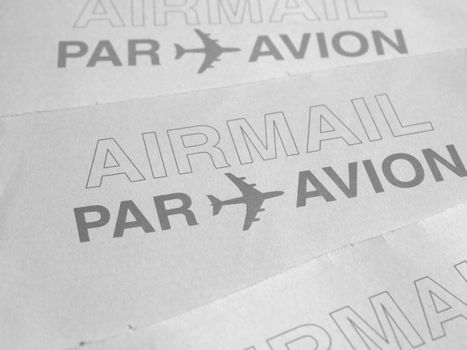 Postage mail envelope for Airmail (Par Avion)