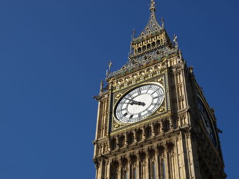 Big Ben at the Houses of Parliament, Westminster Palace, London, UK