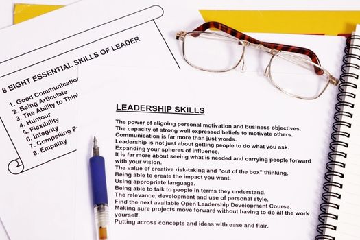 Leadership training workshop materials - many uses in the education and seminars on leadership.
