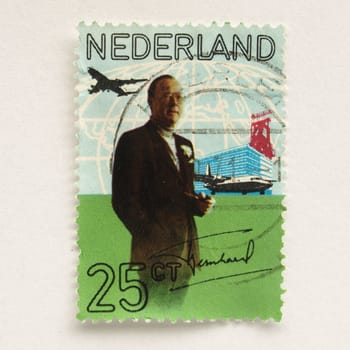 Stamp of the Netherlands (in European Union)