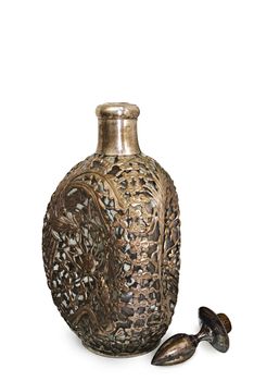 Ancient large bottle for wine storage (with path)