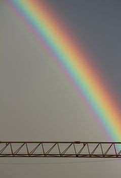 rainbow clouds and sky