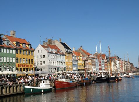 Nyhavn harbour was once the sailors quarter and the home of Hans Christian Andersen. It's colourful buildings are filled with cafes, bars, jazz clubs and tourists visiting Copenhagen.