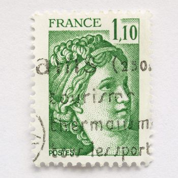 French stamp from France (in European Union)