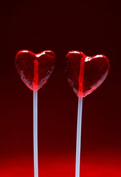 Two heart shaped lollipops for Valentine's Day from my Valentine series
