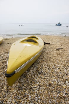 Kayak on the beach.