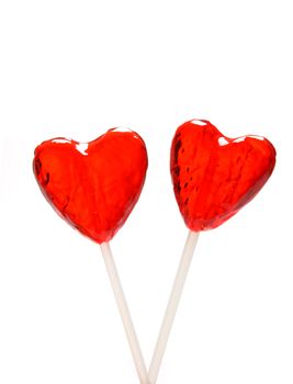 Two heart shaped lollipops for Valentine's Day from my Valentine series