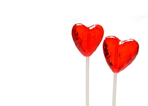 Two heart shaped lollipops for Valentine's Day from my Valentine series